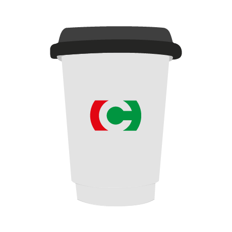 Pappbecher to Go BIO | 400 ml doppelwandig | rundum bedruckt