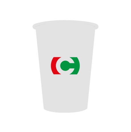 Pappbecher BIO | 400 ml einwandig | rundum bedruckt