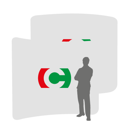 Textilwand ALU