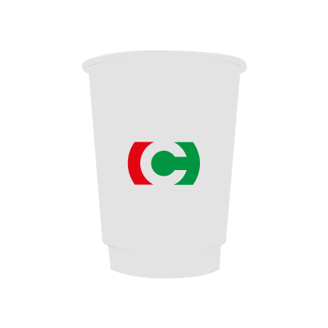 Pappbecher BIO | 300 ml doppelwandig | rundum bedruckt